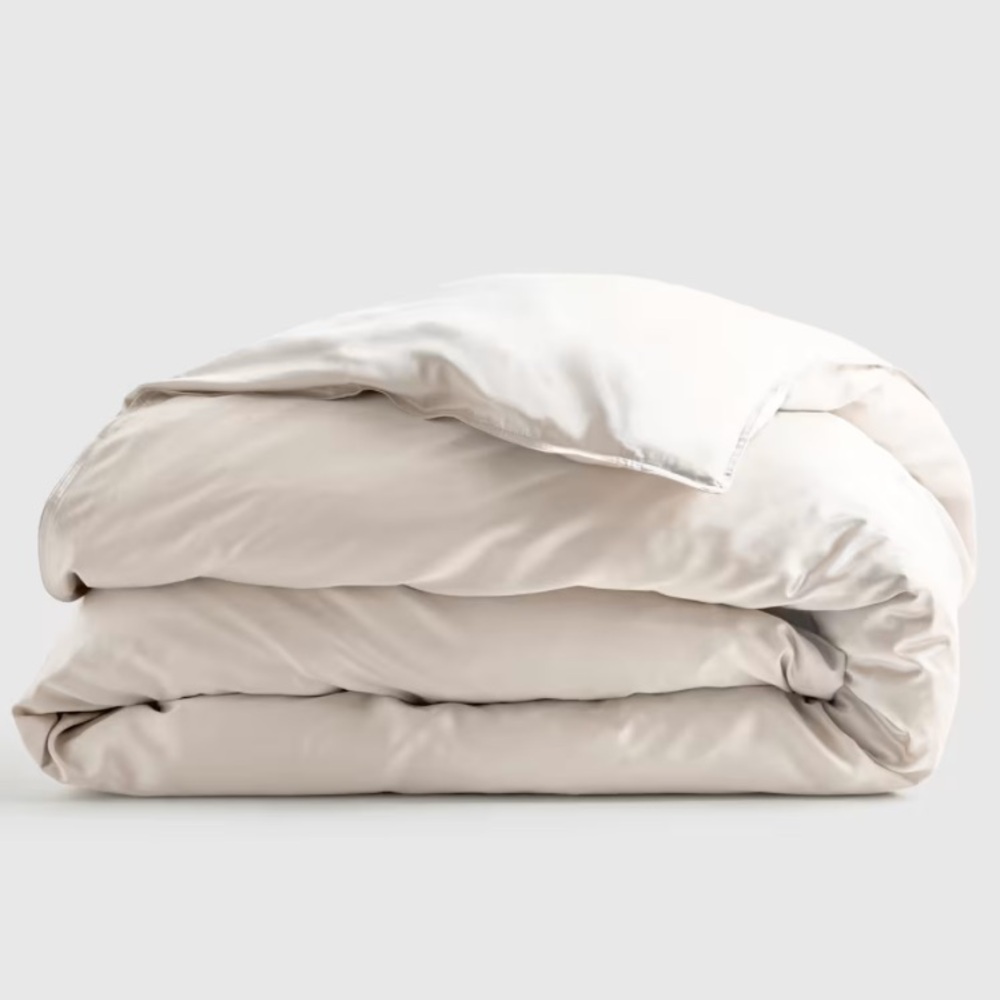 NWOT Quince Bamboo Duvet Cover (Sand)
